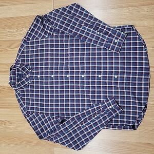 J. Crew heathered 100% cotton long sleeve button down shirt